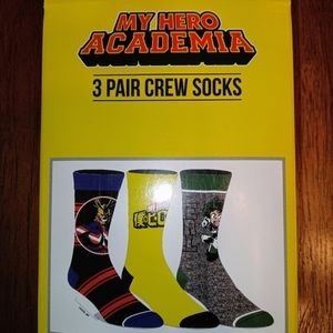 Bioworld My Hero Academy socks size 8-12